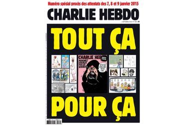 La couverture du numéro de Charlie Hebdo du 1er septembre 2020.