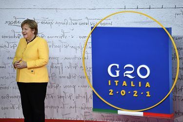 Angela Merkel lors du G20 à Rome.