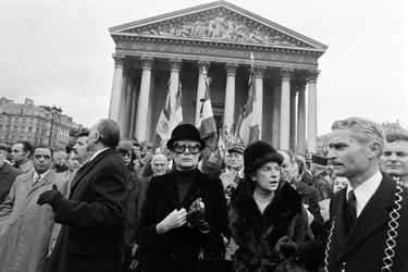 La princesse Grace de Monaco aux obsèques de Joséphine Baker à Paris, le 15 avril 1975