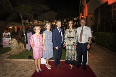 La princesse Mary de Danemark à la résidence de l'ambassadeur du Danemark à Ouagadougou au Burkina Faso, le 29 octobre 2021