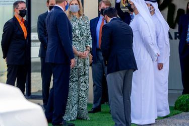 La reine Maxima et le roi Willem-Alexander des Pays-Bas à Abou Dhabi, le 2 novembre 2021