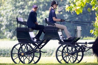 Lady Louise Windsor dans la calèche de son grand-père, le prince Philip, le 26 juin 2021