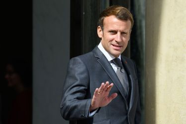 Emmanuel Macron fin juillet à l'Elysée. 