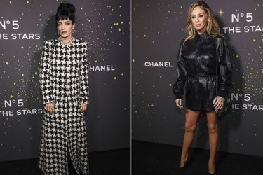 Lily Allen et Dylan Penn à la soirée «Chanel N°5 in the Stars» ﻿à New York le 5 novembre 2021