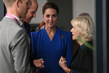 Le prince William et Kate Middleton (avec Camilla, la duchesse de Cornouailles) lors du sommet de la Cop26 à Glasgow le 1er novembre 2021