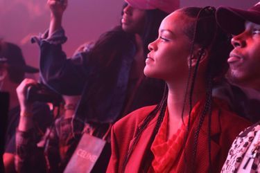 Rihanna au concert d'ASAP Rocky à Long Beach le 7 novembre 2021