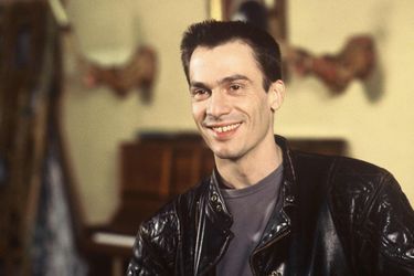 Florent Pagny sur le tournage du téléfilm "Jo et Milou" réalisé par Josée Dayan sur TF1 en 1992.