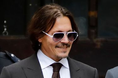 Johnny Depp devant la Haute Cour de Londres, le 10 juillet 2020.