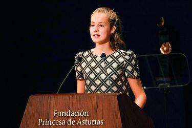 La princesse Leonor d&#039;Espagne à Oviedo, le 22 octobre 2021