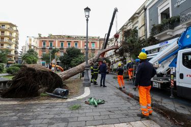 Les dégâts en Sicile après de fortes précipitations.