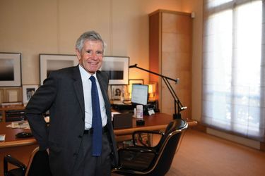 Alain Minc dans son bureau, à Paris, le 2 juin.