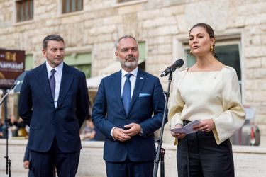 La princesse héritière Victoria de Suède et le prince Daniel à Rome, le 18 octobre 2021