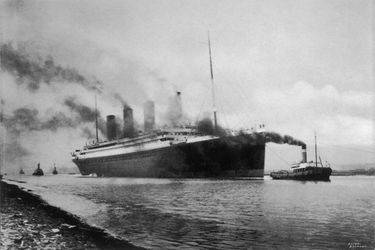 Le Titanic quitte Belfast en 1912.