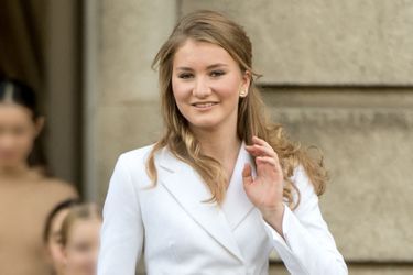La princesse héritière Elisabeth de Belgique à Bruxelles, le 25 octobre 2019, jour de ses 18 ans 