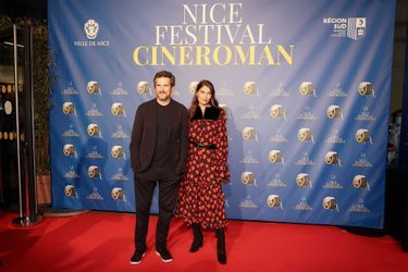 Laetitia Casta et Guillaume Canet à Nice, pour l&#039;avant-première de &quot;Lui&quot;, projeté au Festival CinéRoman, le 23 octobre 2021.