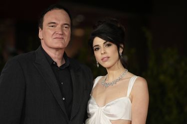 Quentin Tarantino et Daniella Pick au Festival international du film de Rome le 19 octobre 2021