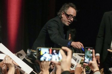 Tim Burton au Festival du film de Rome le 23 octobre 2021
