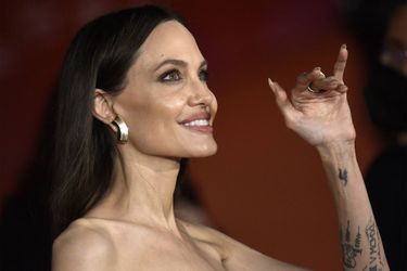 Angelina Jolie dimanche soir à Rome pour la première du film «Les Eternels».