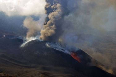 Le volcan Cumbre Vieja, à La Palma, aux Canaries.