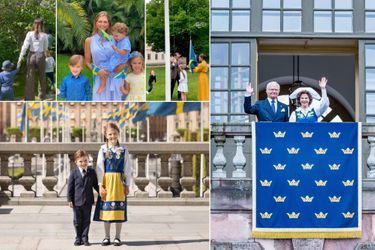 La famille royale de Suède le 6 juin 2020, jour de la Fête nationale suédoise
