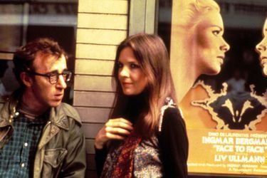 Woody Allen avec Diane Keaton en 1977.