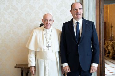 Jean Castex avec le pape François au Vatican.