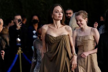 Angelina Jolie et sa fille Shiloh à l'avant-première du film «The Eternals» à Los Angeles le 18 octobre 2021