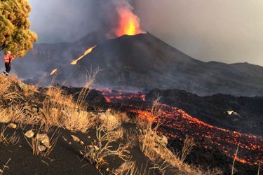 La nouvelle coulée de lave du volcan Cumbre Vieja, à La Palma.