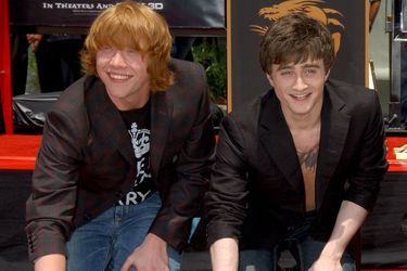 Daniel Radcliffe et Rupert Grint à Hollywood en juillet 2007.
