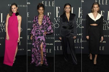 Gal Gadot, Halle Berry, Eva Longoria et Hailey Bieber aux Elle Women In Hollywood à Los Angeles le 19 octobre 2021
