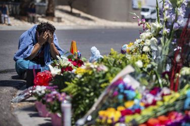La détresse d'un habitant d'El Paso, après la fusillade en août dernier. 