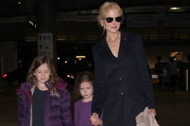 Nicole Kidman et ses filles à Los Angeles en décembre 2016