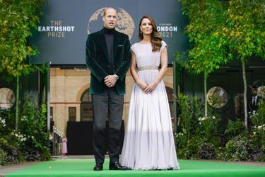 Le prince William et Kate Middleton à la première cérémonie du Earthshot Prize à Londres le 17 octobre 2021