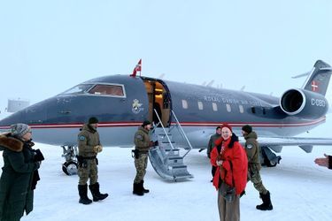 La reine Margrethe II du Danemark à la Station Nord au Groenland, le 12 octobre 2021