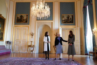 La reine Margrethe II et la princesse Mary de Danemark avec Kate Middleton à Copenhague, le 23 février 2022