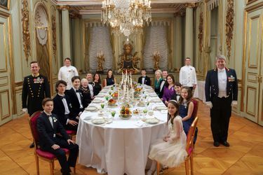 Le dîner familial de la reine Margrethe II de Danemark, le 14 janvier 2022 au soir de son Jubilé d'or