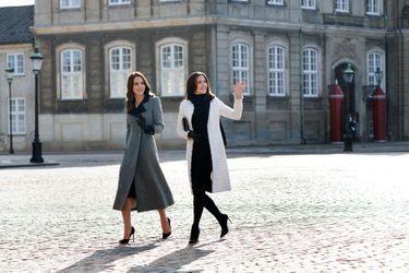La princesse Mary de Danemark avec Kate Middleton à Copenhague, le 23 février 2022