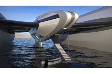 L&#039;Air Yacht peut se poser sur l&#039;eau à la manière d&#039;un hydravion.