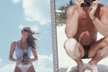 « Elle photographie Yann à son tour, sur une plage des Bahamas. » - Paris Match n°2136, 3 mai 1990.