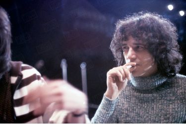 Julien Clerc en tournée en France, en mars 1972. 