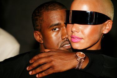 Kanye West et Amber Rose le 8 septembre 2009 à New York.