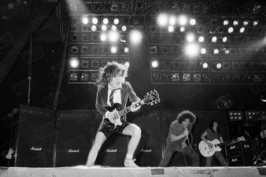 AC/DC en concert au Bourget-la Rotonde, pour leur « Back in Black Tour », les 29 et 30 novembre 1980.