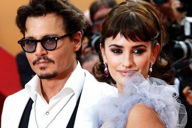 Avec Johnny Depp au festival de Cannes en 2011
