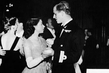 La princesse Elizabeth avec le prince Philip, le 16 juillet 1947