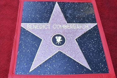 Benedict Cumberbatch lors de l&#039;inauguration de son étoile sur le Walk of Fame à Hollywood, Los Angeles, le 28 février 2022.