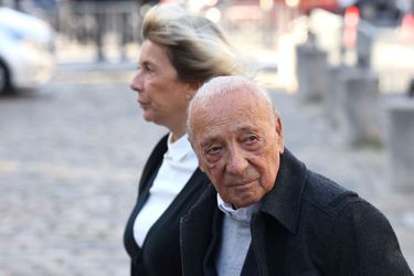 Jacques Séguela à la messe-hommage de Bernard Tapie à Paris, le 6 octobre 2021.