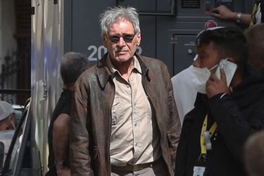 Harrison Ford sur le tournage d&#039;«Indiana Jones» le 7 octobre 2021 en Sicile. 