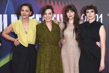 Maggie Gyllenhaal, Olivia Colman, Dakota Johnson et Jessie Buckley à l&#039;avant-première du film «The Lost Daughter» au Festival du film de Londres le 13 octobre 2021