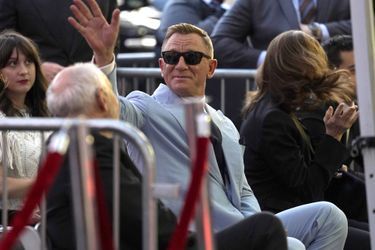 Daniel Craig lors de l'inauguration de son étoile sur le Hollywood Walk of Fame à Los Angeles le 6 octobre 2021 