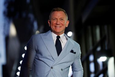 Daniel Craig lors de l'inauguration de son étoile sur le Hollywood Walk of Fame à Los Angeles le 6 octobre 2021 